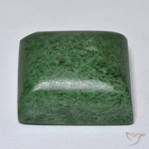 Maw-Senta-Senta verde escuro Natural 48.39ct, baguete, Opaco