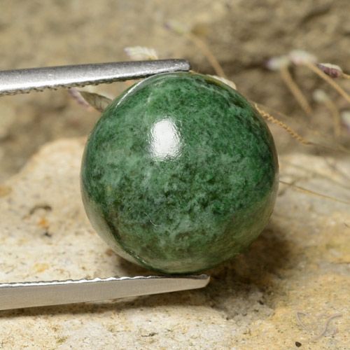 10.02ct Natural Pinho Verde Pálido Maw-Senta-Senta, Redondo, Opaco