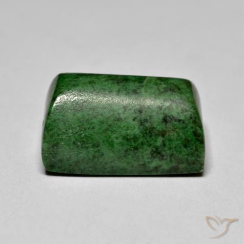 Maw-Senta-Senta Verde escuro Natural 11.12ct, baguete, Opaco