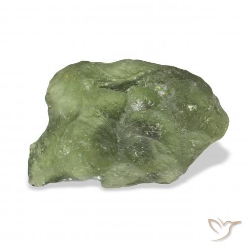 12.24ct Natural verde quente Moldavita, Chique, Translúcido
