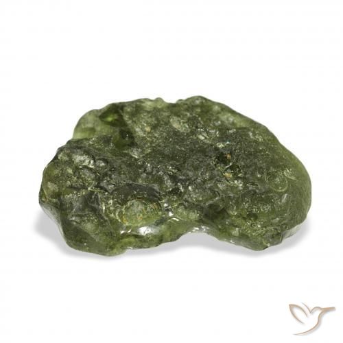 Moldavita verde quente Natural 11.68ct, Chique, Translúcido