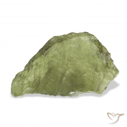 10.48ct Natural verde quente Moldavita, Chique, Translúcido