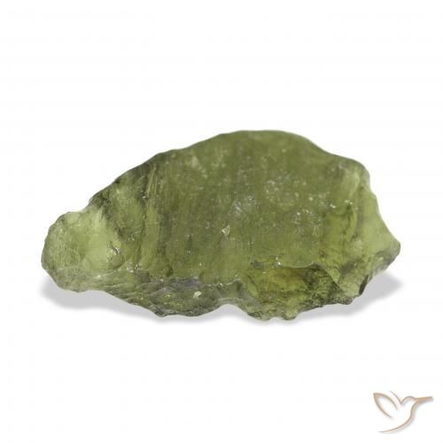 Moldavita verde quente Natural 10.48ct, Chique, Translúcido
