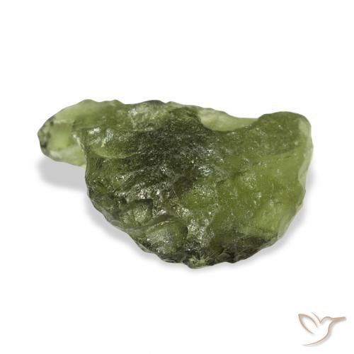 Moldavita verde quente Natural 10.77ct, Chique, Translúcido