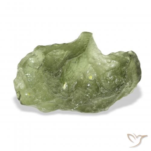 9.84ct Natural Verde médio Moldavita, Chique, Translúcido