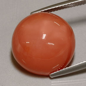 Pedra da lua laranja natural 20,38ct, transparente, transparente/translúcido