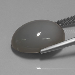 Pedra da Lua Fumaça Natural 24.44ct, Transparente, Transparente/Translúcido