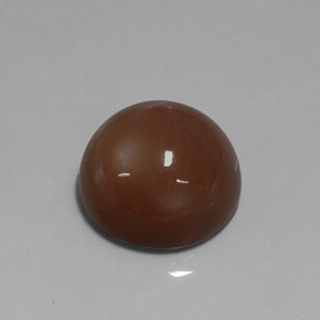 Pedra da lua marrom natural 20,19ct, corte redondo, opaco