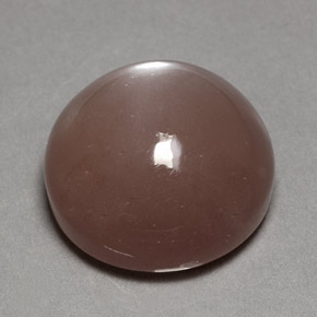 Pedra da lua marrom natural 24,70ct, corte redondo, opaco