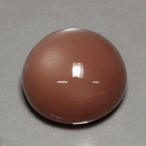 Pedra da lua laranja natural 24,39ct, corte redondo, opaco