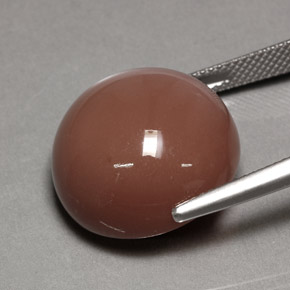 Pedra da lua laranja natural 24,39ct, corte redondo, opaco
