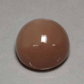 Pedra da lua laranja natural 26,55ct, corte redondo, opaco
