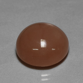 Pedra da lua laranja natural 22,69ct, corte redondo, opaco