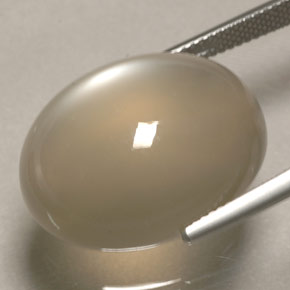 Pedra da Lua Fumaça Natural 30,52ct, Transparente, Transparente/Translúcido