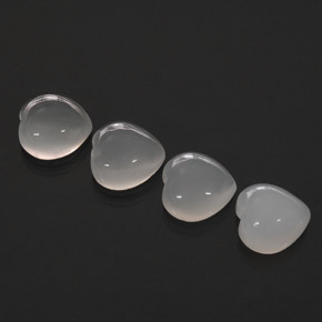 Pedras preciosas de pedra da lua branco natural de  ct, transparente, transparente/translúcido