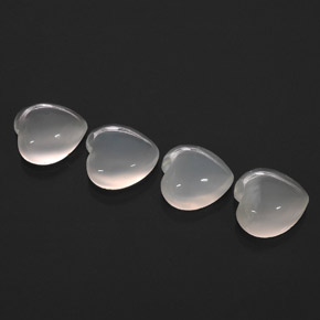 Pedras preciosas de pedra da lua branco natural de  ct, transparente, transparente/translúcido
