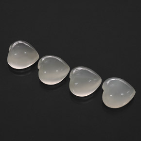 Pedras preciosas de pedra da lua creme natural de  ct, transparente, transparente/translúcido