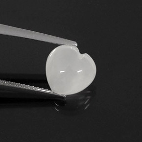 Pedra da lua creme natural 2,69ct, transparente, transparente/translúcido