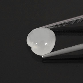Pedra da lua creme natural 2,69ct, transparente, transparente/translúcido
