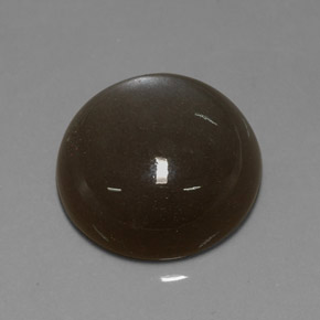 Pedra da lua marrom natural 23,55ct, corte redondo, translúcido