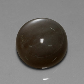 Pedra da lua marrom natural 29,60ct, corte redondo, translúcido
