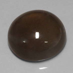 Pedra da lua marrom natural 18,40ct, corte redondo, translúcido