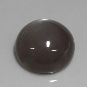 Pedra da lua marrom natural 19,43ct, corte redondo, translúcido