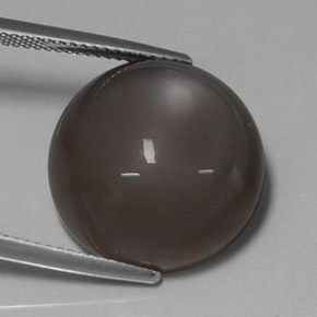 Pedra da lua marrom natural 19,43ct, corte redondo, translúcido