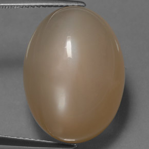 Pedra da lua creme natural 20,29ct, corte oval, translúcido