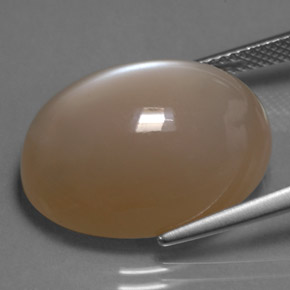 Pedra da lua creme natural 20,29ct, corte oval, translúcido