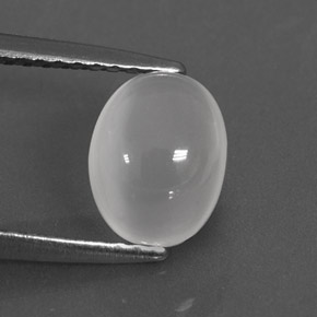 Pedra da lua branco natural 1,46ct, transparente, transparente/translúcido