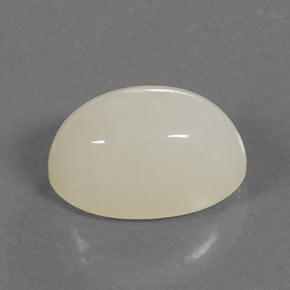 Pedra da lua creme natural 10,37ct, corte oval, translúcido