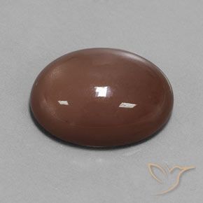 Pedra da Lua Marrom avermelhado Natural 18.34ct, oval, Opaco