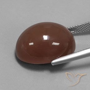 Pedra da Lua Castanho Quente Profundo Natural 23.52ct, oval, Opaco