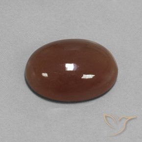 Pedra da Lua Castanho médio Natural 16.52ct, oval, Translúcido