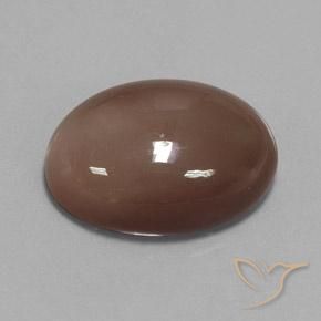 Pedra da Lua Castanho médio Natural 23.78ct, oval, Opaco