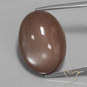22.65ct Natural Castanho médio Pedra da Lua, oval, Opaco