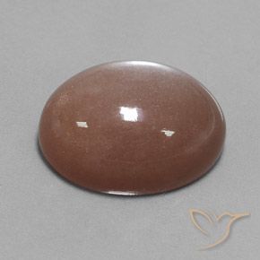 Pedra da Lua Marrom Natural 28.75ct, oval, Opaco