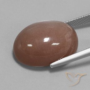 Pedra da Lua Marrom Natural 28.75ct, oval, Opaco