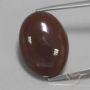 21.08ct Natural Castanho médio Pedra da Lua, oval, Opaco