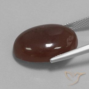 Pedra da Lua Castanho médio Natural 21.08ct, oval, Opaco