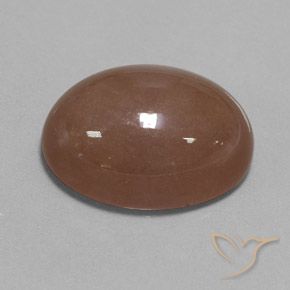 Pedra da Lua Castanho médio Natural 27.61ct, oval, Opaco