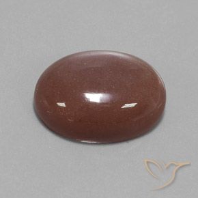 Pedra da Lua Canela Marrom Natural 19.73ct, oval, Opaco