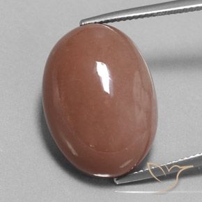 25.17ct Natural Marrom Quente Pedra da Lua, oval, Opaco