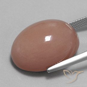 Pedra da Lua Marrom Canela claro Natural 31.34ct, oval, Opaco