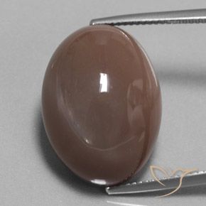 29.70ct Natural Espresso Marrom Pedra da Lua, oval, Opaco