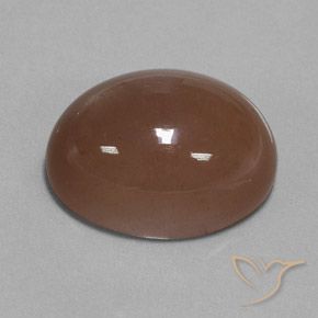 Pedra da Lua Marrom Natural 30.75ct, oval, Opaco