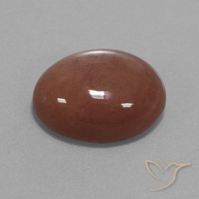 Pedra da Lua Canela Marrom Natural 18.74ct, oval, Opaco