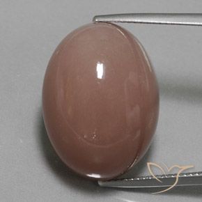 32.50ct Natural Marrom avermelhado Pedra da Lua, oval, Opaco