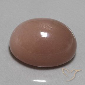 Pedra da Lua Marrom avermelhado Natural 32.50ct, oval, Opaco